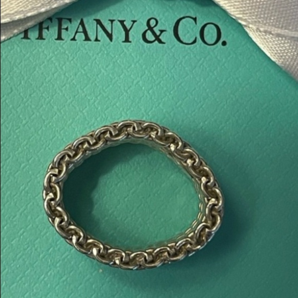 SOLD 💯% Authentic Tiffany & Co Mesh Ring ✨ - Picture 3 of 5